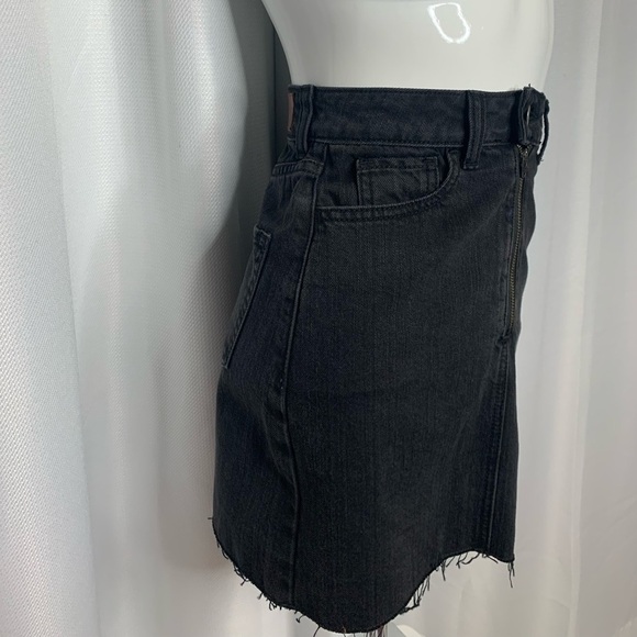 Black Denim Skirt - Picture 2 of 4